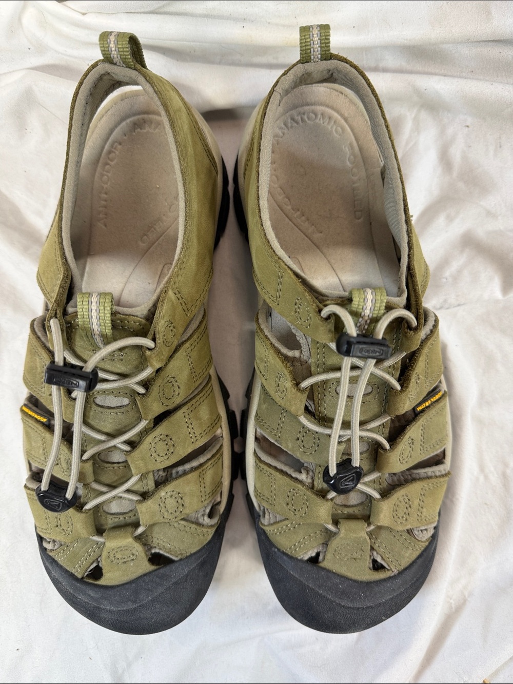 Keen Men's Olive/Tan Trail Sandals - Picture 2 of 6